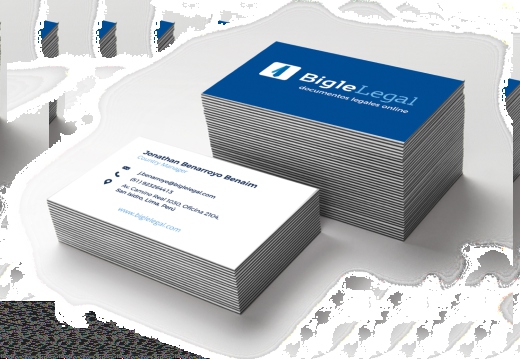 Tarjetas de presentación impresas para cliente real